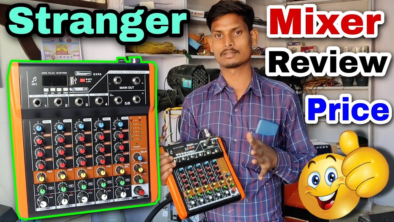 Stranger Sxr6 Mixer Review And Price | Mic Setting And Connection | Dj Rock