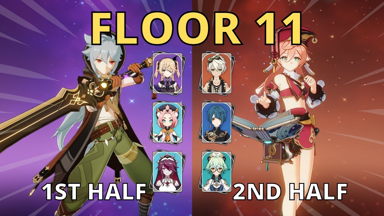 NO 5 STARS! Razor & Yanfei carry | Genshin Impact 2.4 Spiral Abyss Floor 11