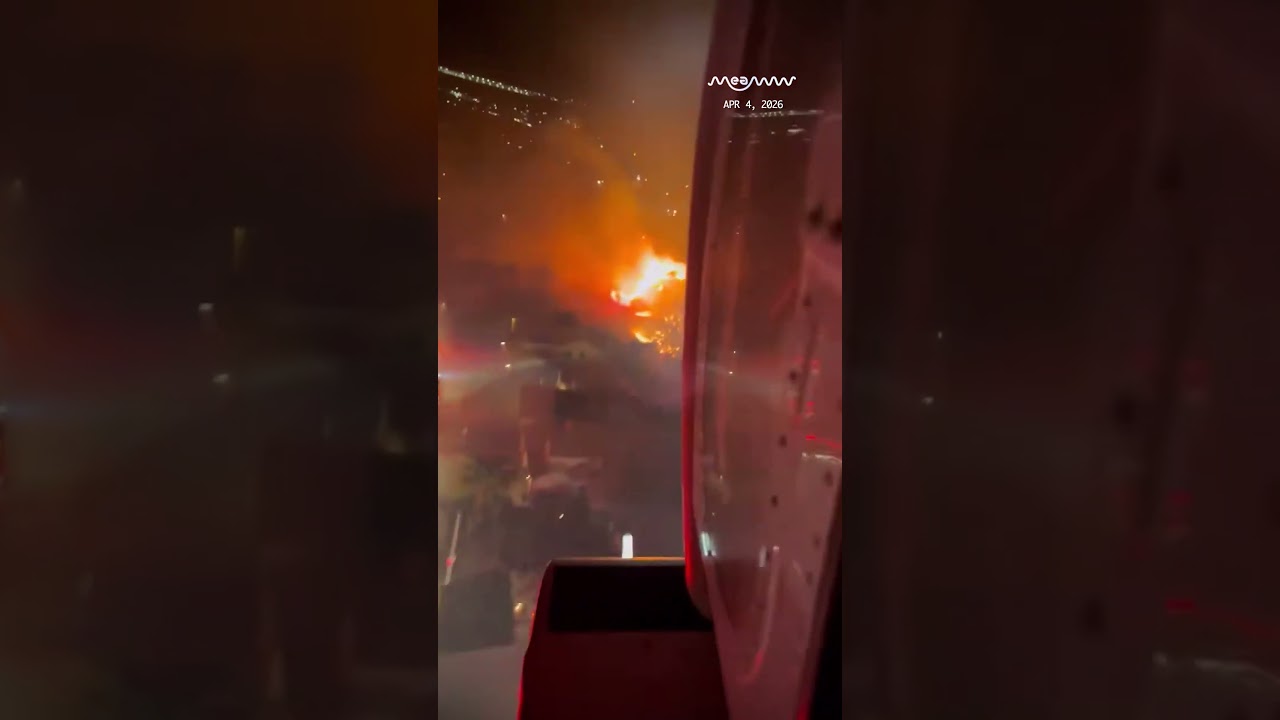 Aerial Footage Shows Massive Wildfire in Riverside County as Evacuations Begin