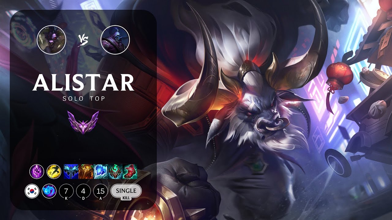 Alistar Top vs Jax - KR Master Patch 13.10