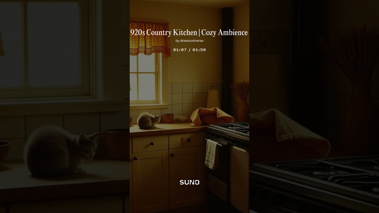 Wistful memories (1920s Country Kitchen   Cozy Ambience & Subtle Nostalgia)