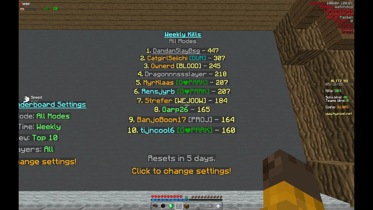 Dandan and his friend Dominated Hypixel BLITZ SG w/SleepClient