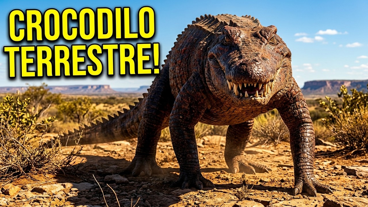 UBERABASUCHUS: O CROCODILO TERRESTRE DO BRASIL QUE CAÇAVA COMO UM PREDADOR!