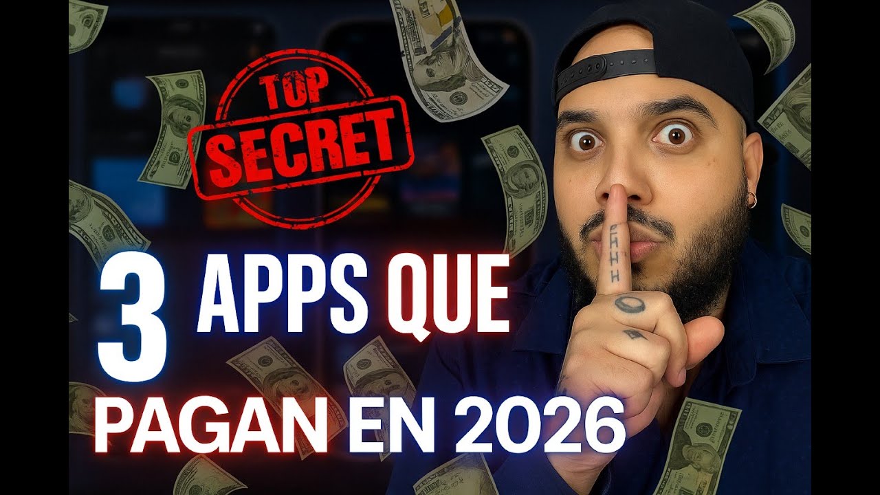 Me est&aacute;n pagando solo por usar estas 3 APPS 😱 (2026)