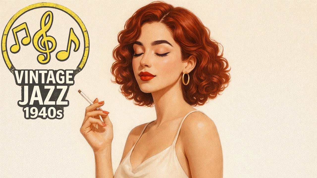 Vintage Jazz Bar Atmosphere 🌙 Winter Nights 1930s Swing Music Cozy Mood