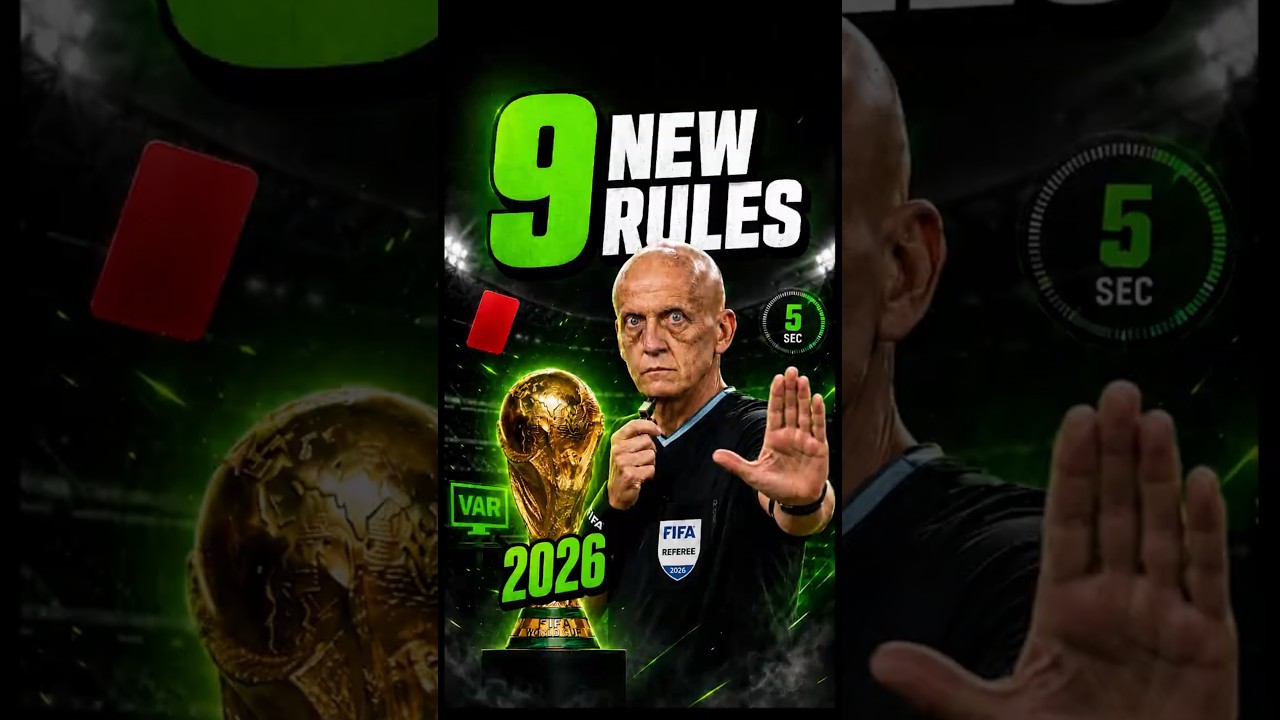 9 New Rules You Must Know Before the 2026 World Cup #WorldCup2026 #FIFA #fifanewrules