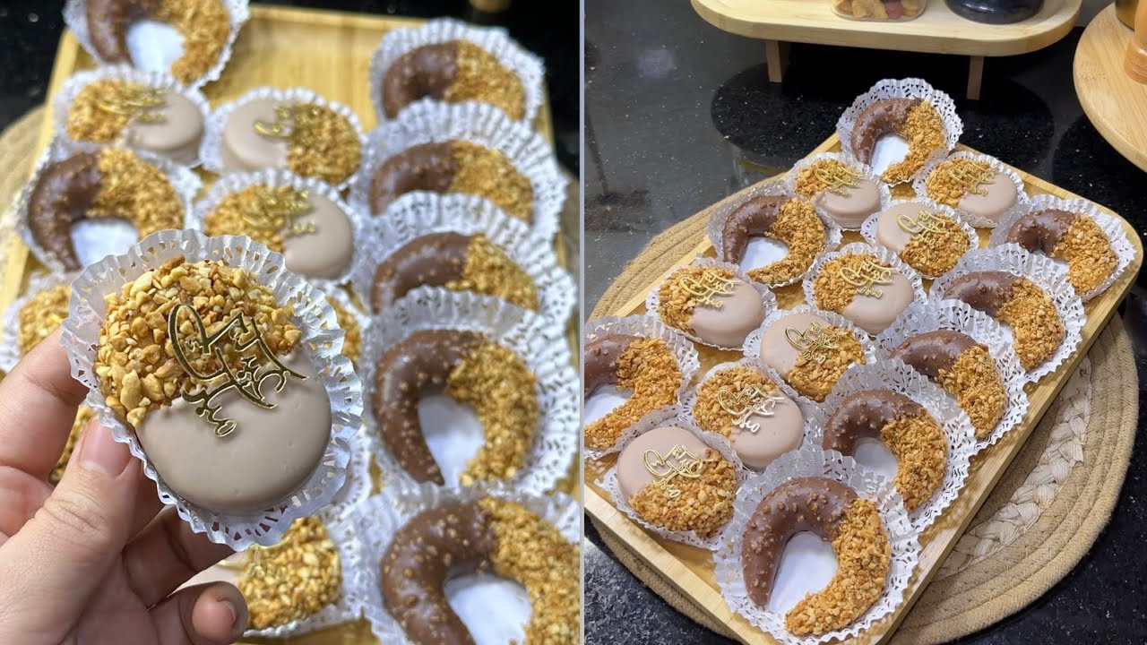 نوعين من الحلويات الجافة بعجينة وحدة😍هليلات الكاوكاو وحلوة ترك👌يجو يذوووبو فالفم😋اسهل قاطو راح ديروه