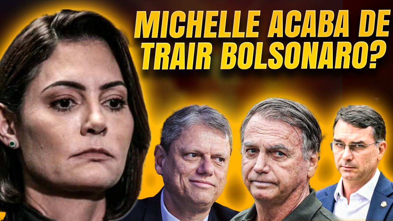 MICHELLE ACABA DE TRAIR BOLSONARO? ''PLANO CONTRA FLÁVIO PARA SER VICE DE TARCÍSIO''