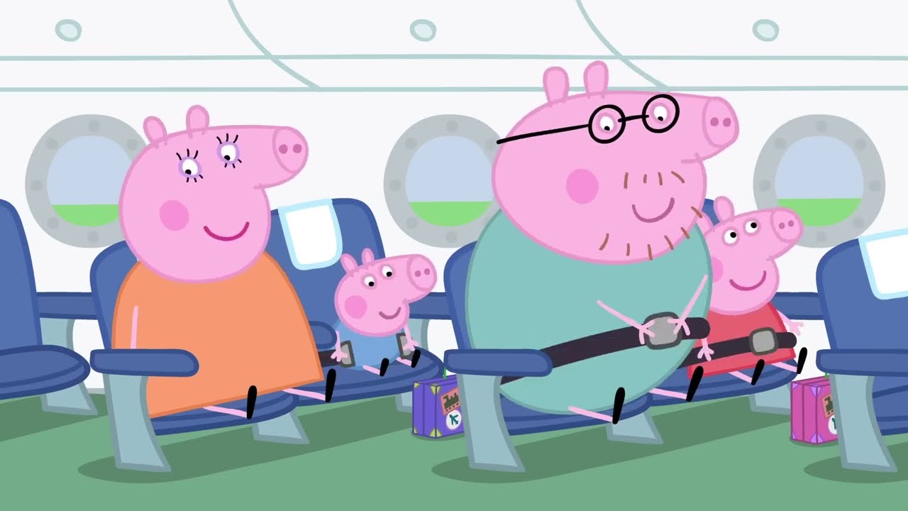 Peppa fliegt in einem Flugzeug! ✈️ Peppa Pig Deutsch 🐽🦖 Cartoons für Kinder