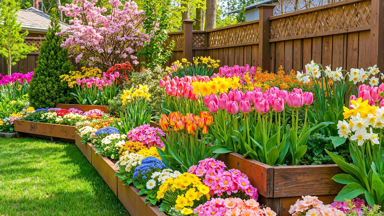 If Your Mind Feels Tired, Stay Here 🌷 A Peaceful Backyard Garden to Calm Your Soul 💕