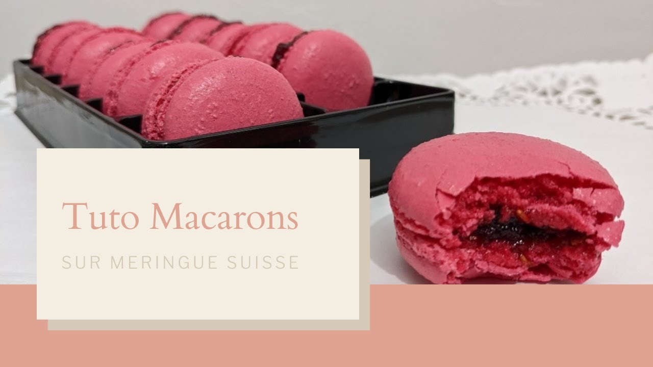 Macarons sur meringue suisse