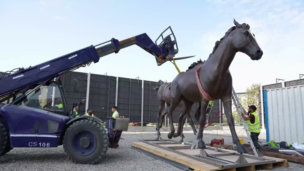 Karabakh Horses in Baku, Azerbaijan