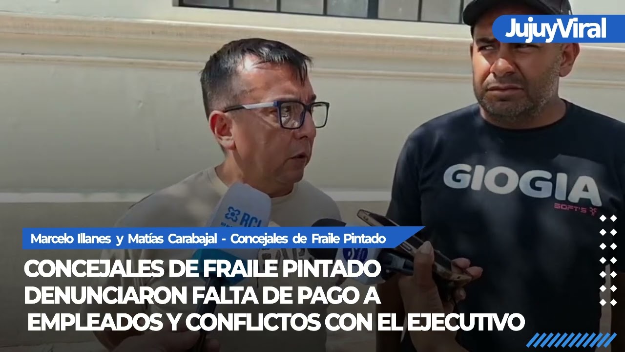 Concejales de Fraile Pintado denunciaron falta de pago a empleados