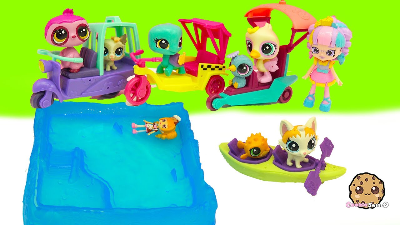 Nostalgia Video: LPS City Rides + Water Canoe Boat - Full Set of 4