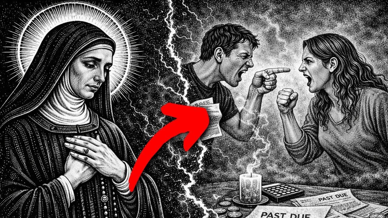 Hl. Teresa Sah Den Schmerz Durch Ständigen Streit Der Ehen Zerstört