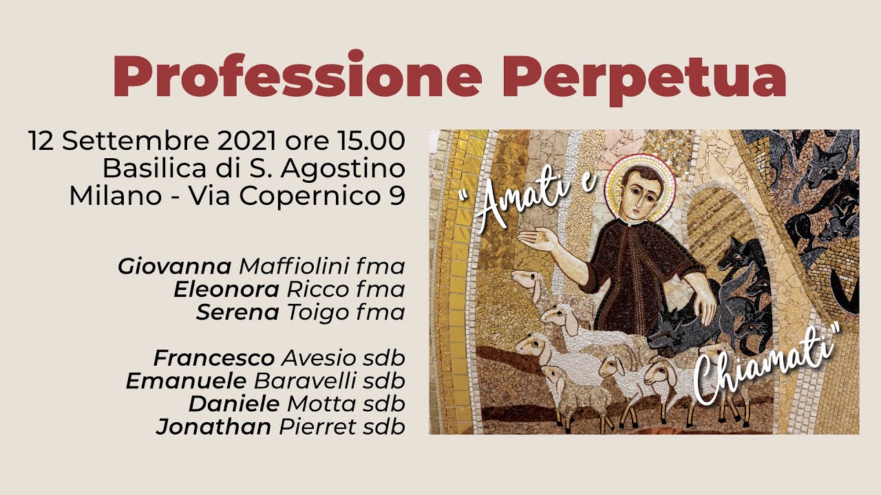 Professione Perpetua 2021 * Salesiani Ispettoria ILE