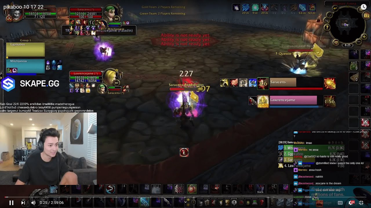 Mitch Jones - WOTLK arena 2s with Pikaboo [17-Oct-2022]