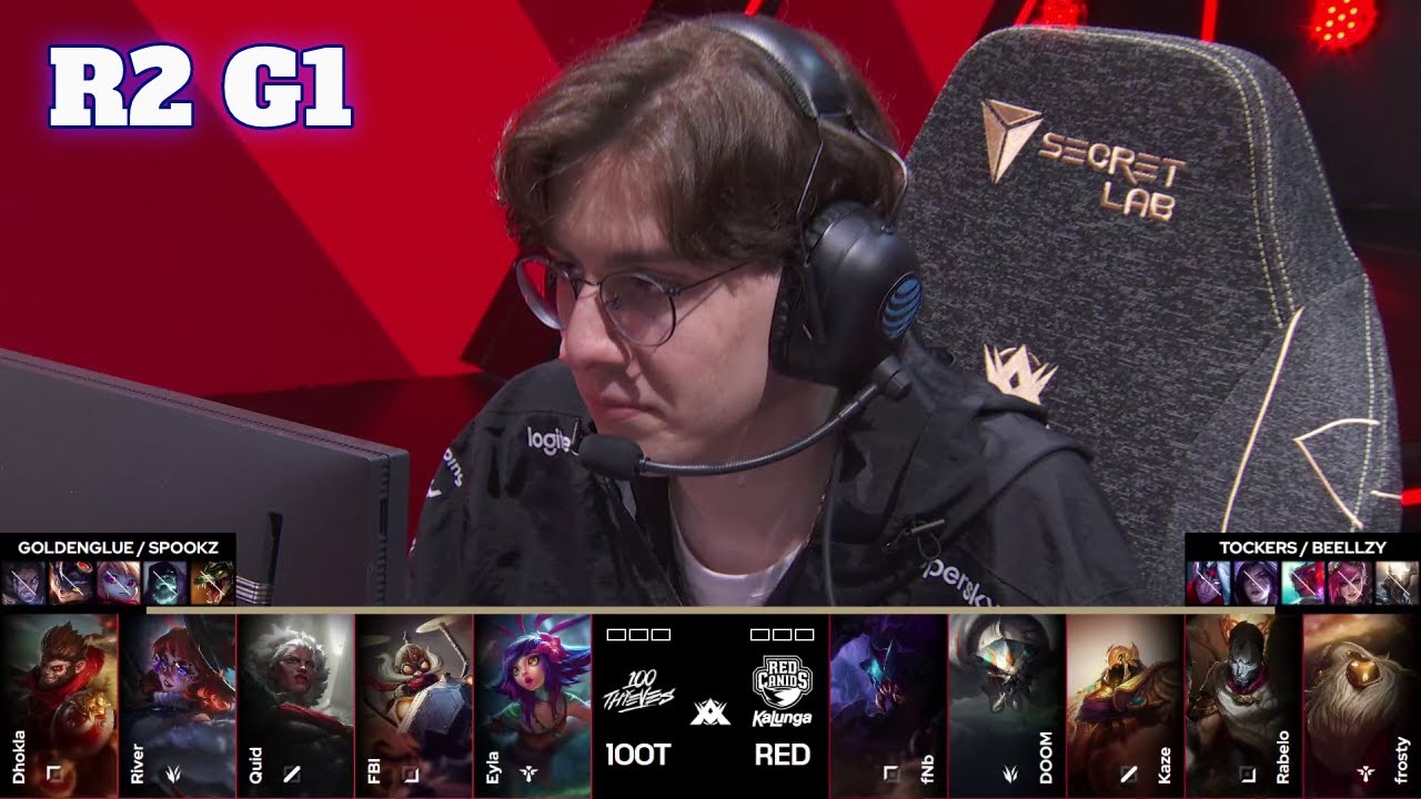 100T vs RED - Game 1 | Round 2 LTA 2025 South vs North | 100 Thieves vs Red Canids G1 full
