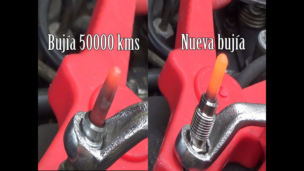 Prueba de las bujías de calentamiento y del relé de precalientamiento
