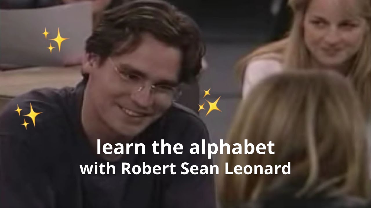 learn the alphabet with Robert Sean Leonard