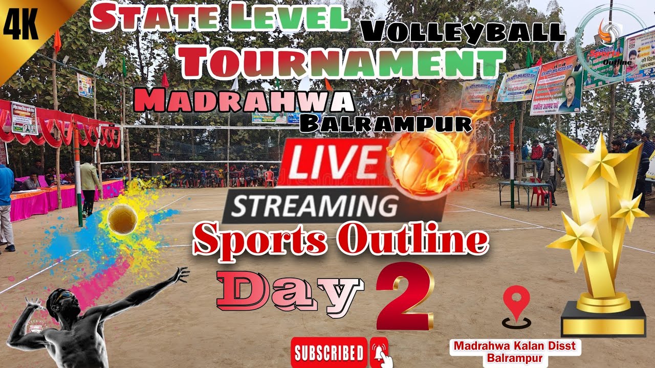 Day 2 All UP Volleyball Live Tournament 🏐 Madrahwa, Pachperwa, Balrampur | Full HD ⚡| @sportsoutline