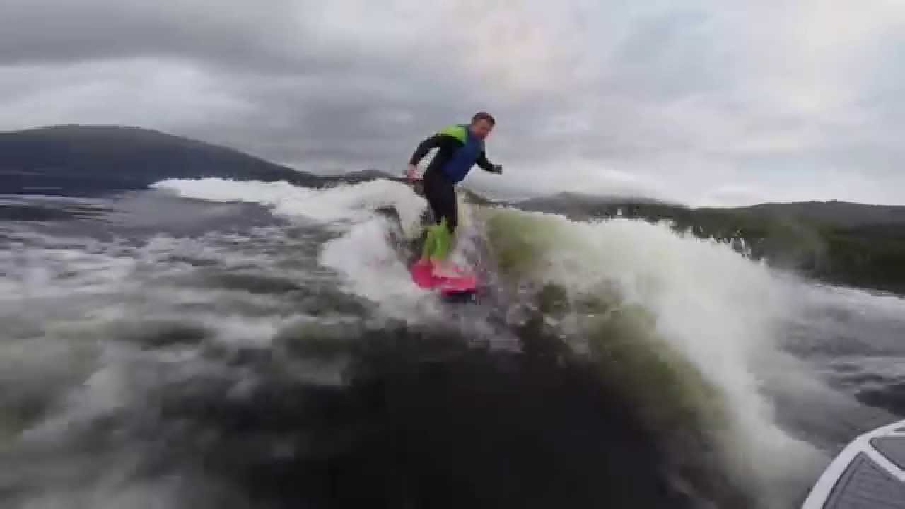 Wakesurfing Loch Lomond