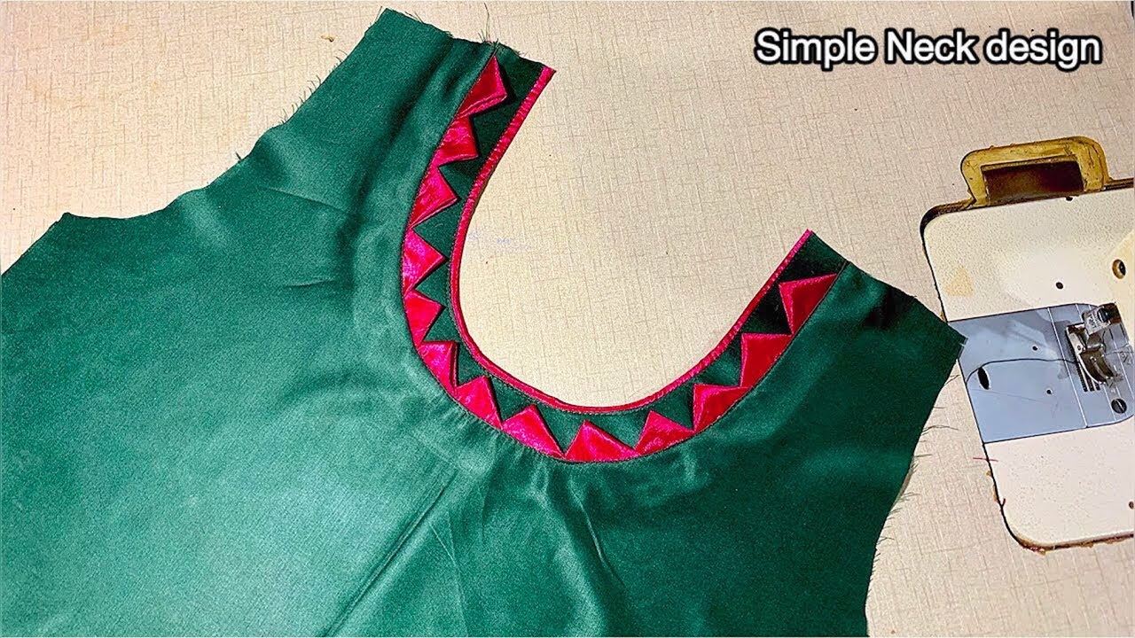 New neck design cutting and stitching. Samreen designs