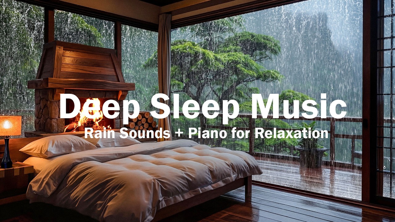 Beat Stress Within 3 Minutes to Sleep Soundly – Relaxing Piano Music & Rain Sounds for Deep Sleep