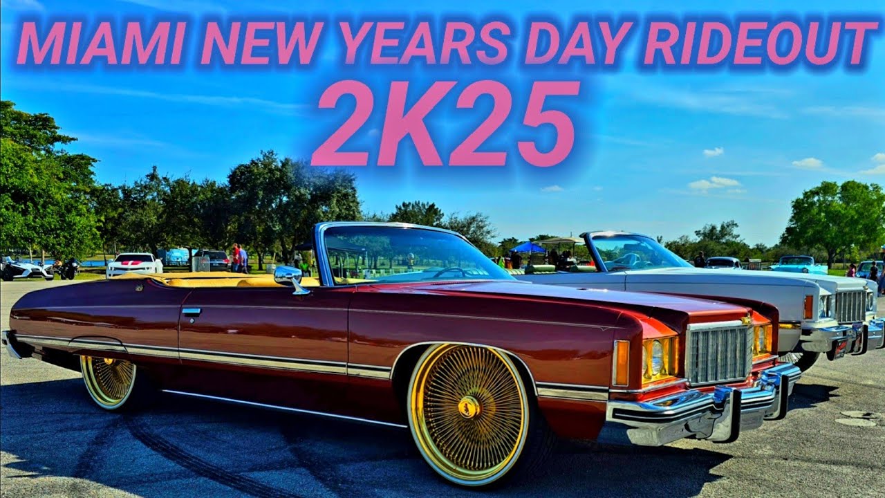 JUICE NEW YEARS DAY RIDEOUT AND PICNIC 2025 MIAMI, FL  DONKS / VERTS / BIG RIMS / DAYTONS / CHEVYS