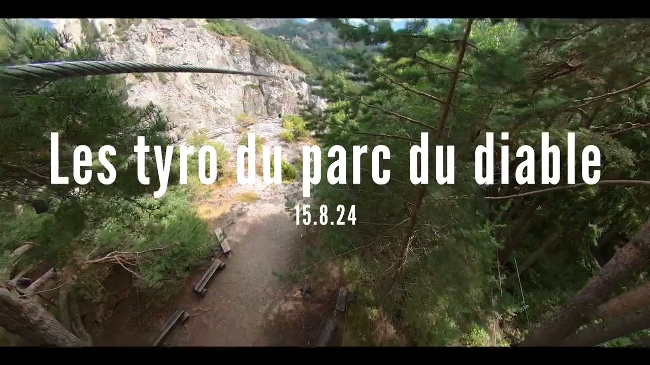 Les tyroliennes du Parc du Diable
