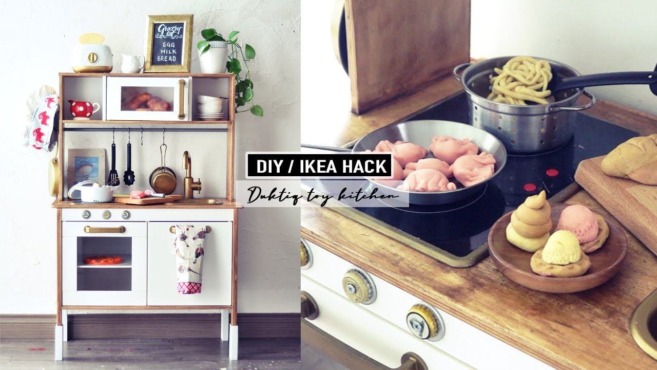Ikea Play Kitchen Hack | Ikea Hack | Ikea Duktig | Softest Playdough Recipe | Vinn Pang
