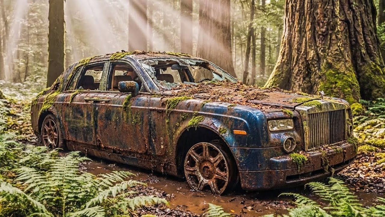 Abandoned Rolls-Royce Boat Tail Type Grandtourer Hidden in the Forest — From Ruins to Perfection