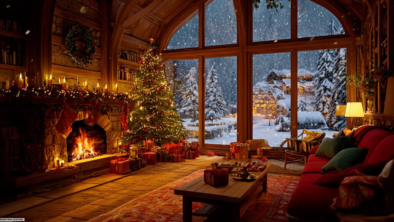 Relaxing Fire Ambience 🔥 Warm Burning Logs & Natural Crackling Sounds for Serenity