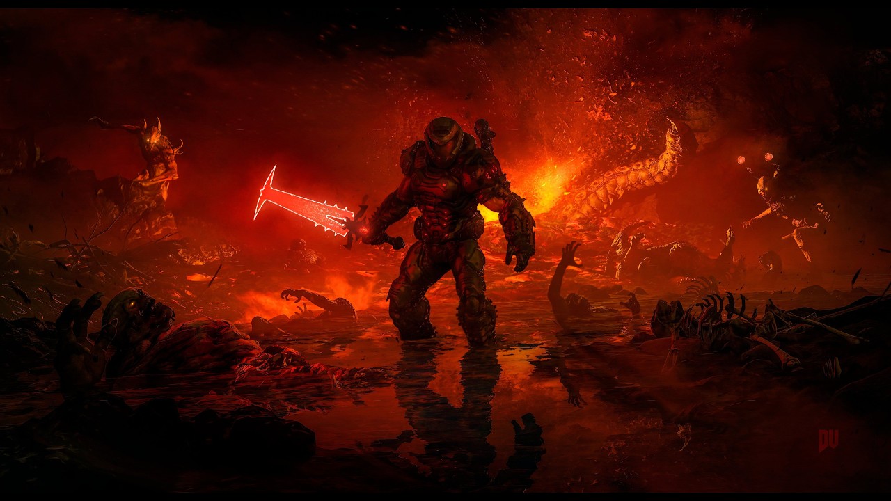 Замес в DOOM Eternal.Все таки хочу пройти его=)