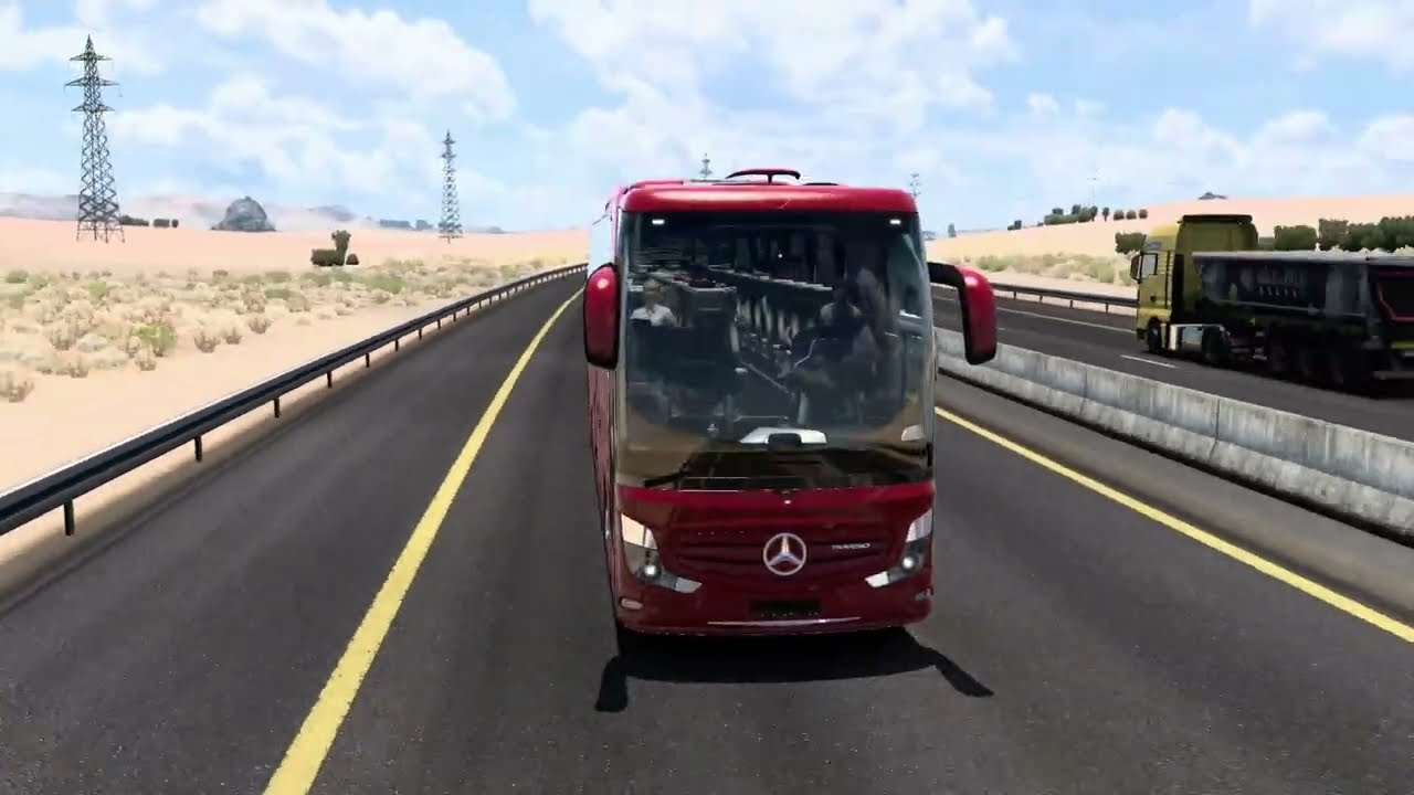 #eurotrucksimulator2 محاكي الشاحنات #اونلاين رحله من مدينه ينبع الى مدينه تبوك