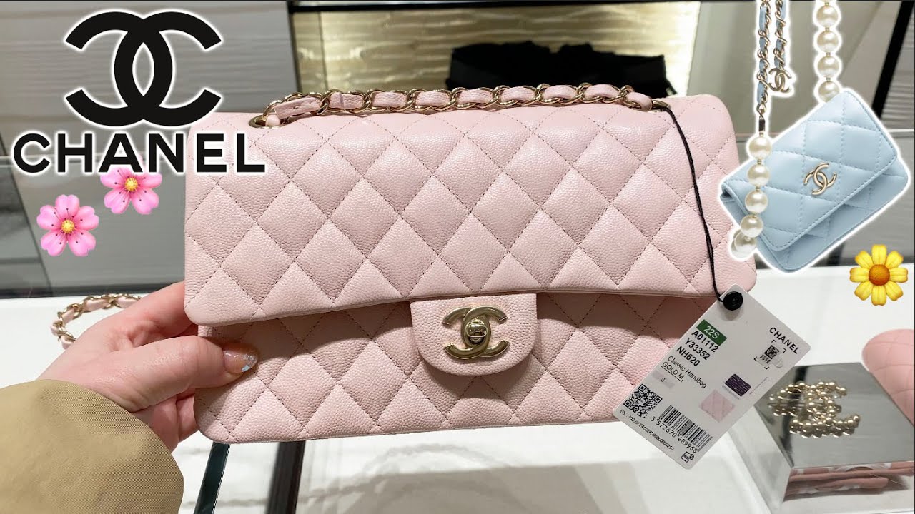 Chanel Luxury Shopping Vlog CHANEL 22S & 22S2 Spring Summer Collection → 22S Rose C Light Pink