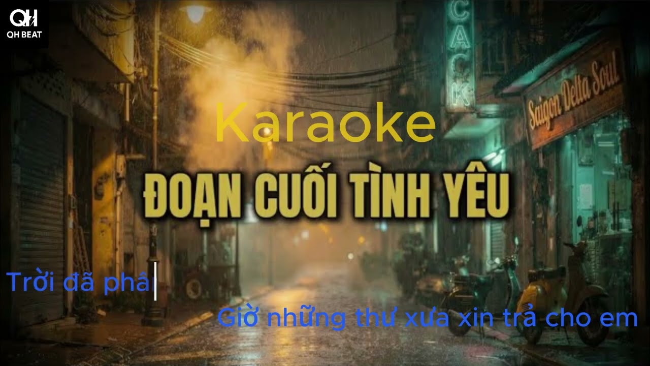 Karaoke I Đoạn Cuối Tình Yêu | Rock Ballad | Giọng Nam Cao Vút Đau Xé