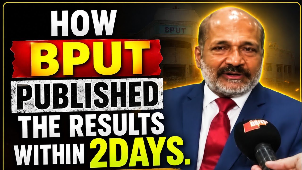 BPUT CREATS HISTORY AGAIN BY PUBLISHING THE RESULTS WITHIN 2 DAYS.  EXPLAINED BY OUR VC SIR.
