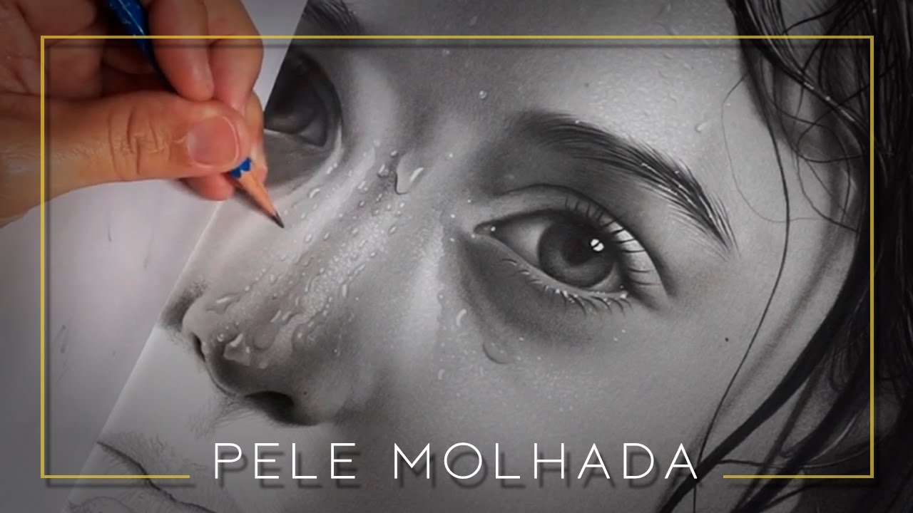 COMO DESENHAR PELE MOLHADA