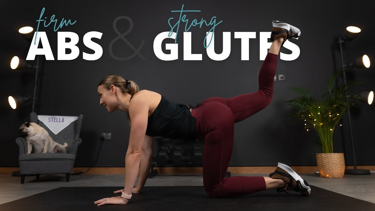 FIRM ABS & STRONG GLUTES | 20 Min Lower Body Workout