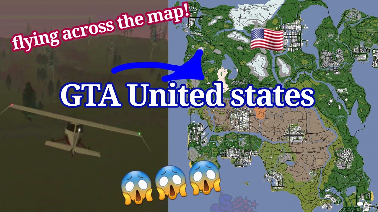 GTA United States MOD freeroam Driving and Flying
