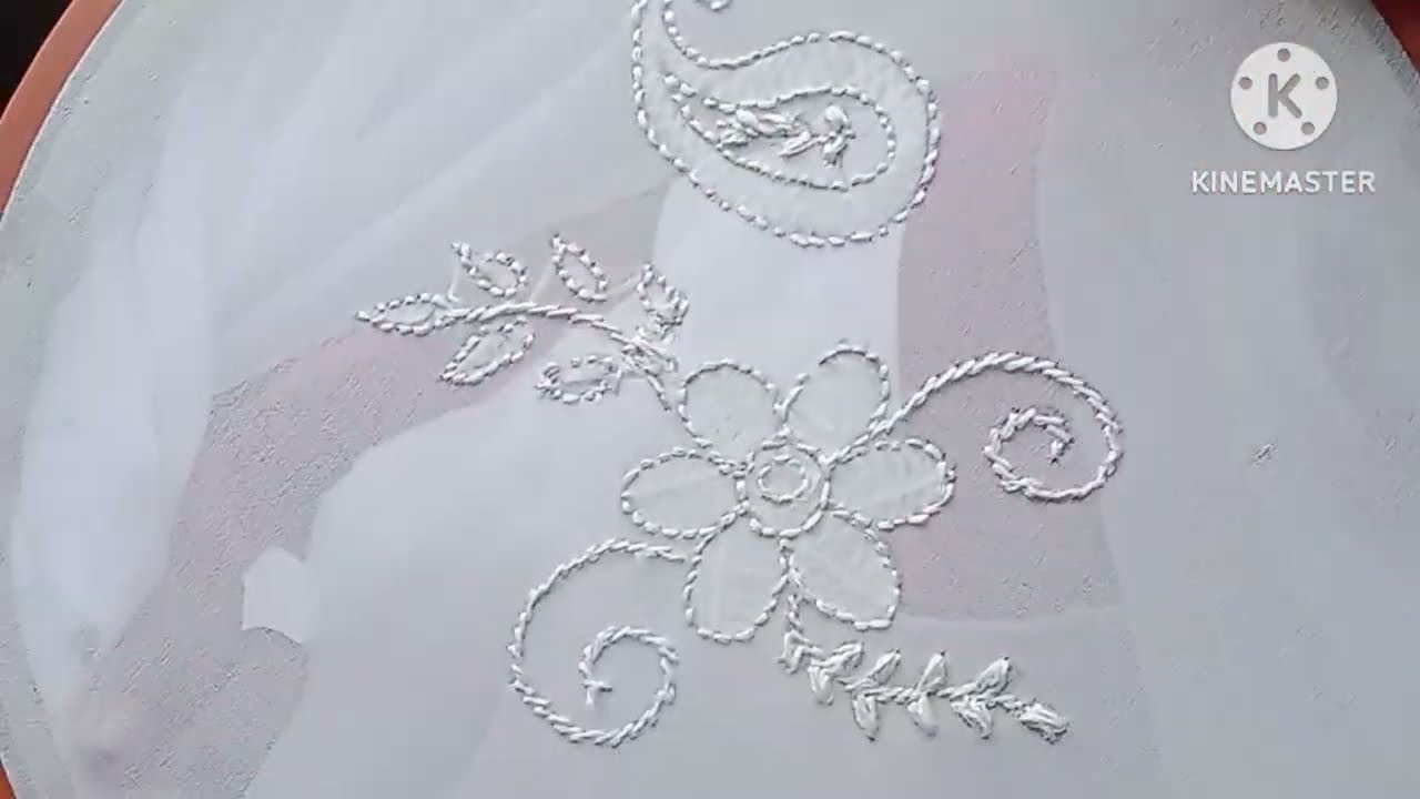 Lacknow stitch tutorial || part-1 || লাখনো সেলাই   ডিজাইন #embroidery #handembroidery