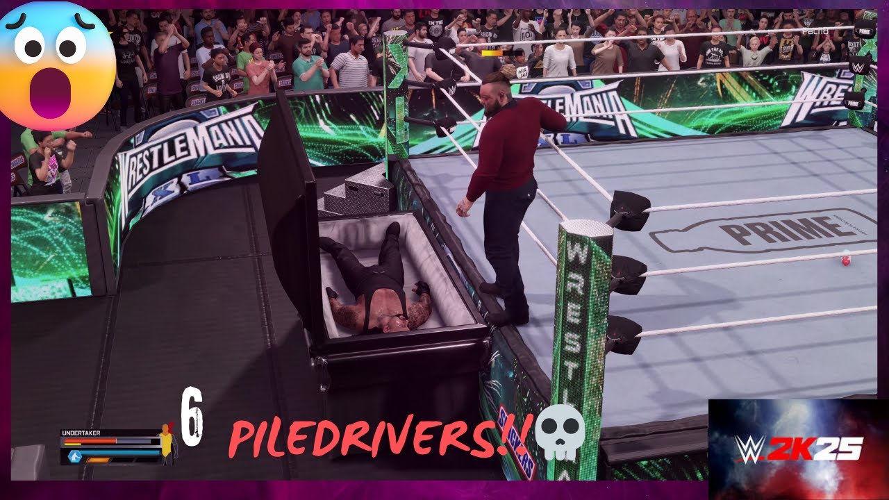 Undertaker vs Bray Wyatt, Insane Casket Match in WWE 2K25 6 Tombstones Needed