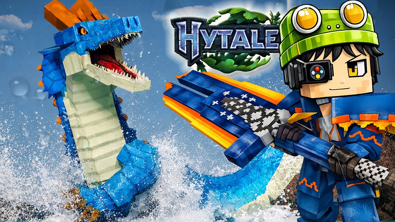 【モンハンMOD】水龍『ラギアクルス』を倒しまくって最強装備を手に入れろ！【ハイテール/Hytale】
