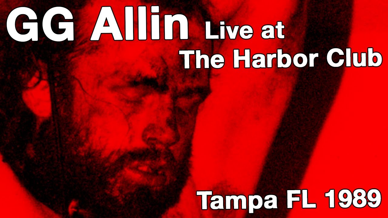 Концертное видео GG Allin в клубе The Harbor Club, Тампа, Флорида, 1989! Вся история!