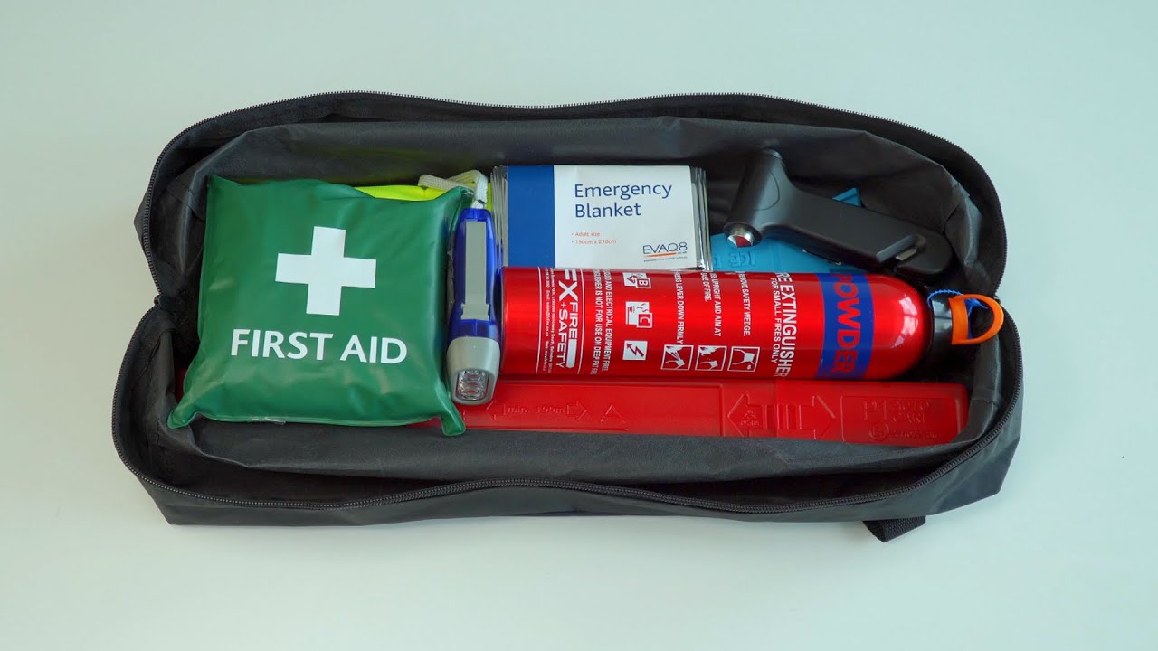 Car Safety Kit with Extinguisher and Torch