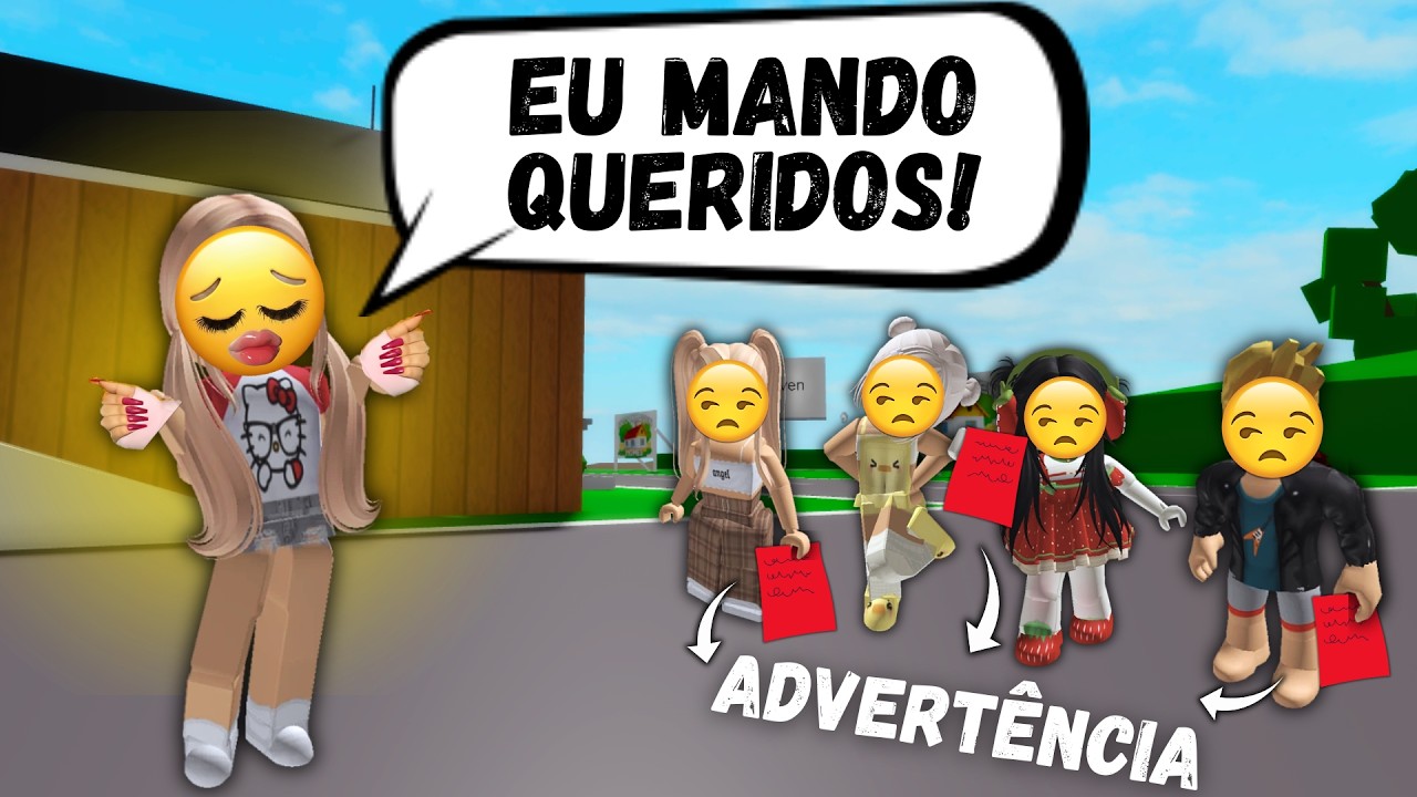 A menina mandona que fez os amigos tomarem advertência e se deu mal !! - HISTÓRIA DE ROBLOX