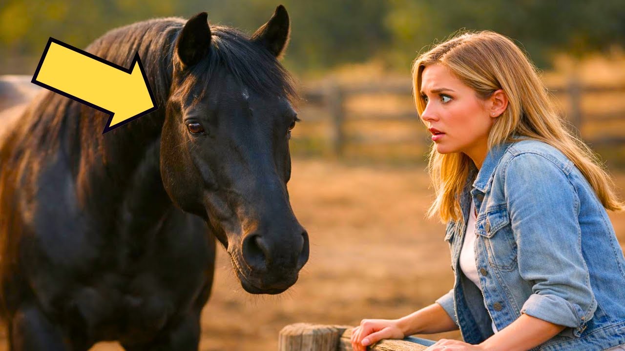 ELLA LE TENÍA PÁNICO A LOS CABALLOS… HASTA QUE ESE POTRO NEGRO HIZO ALGO INESPERADO
