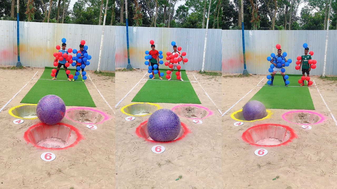 Crazy Balloon Battle Challenge! (Giant Ball Pit Edition)