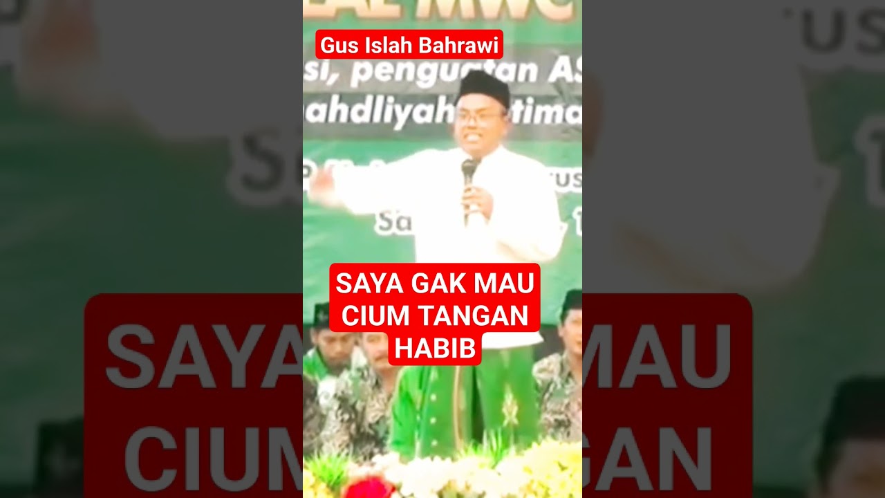 Saya Terus Terang Gak mau Cium Tangan Habib Gus Islah Bahrawi #gusislahbahrawi  #shortviral